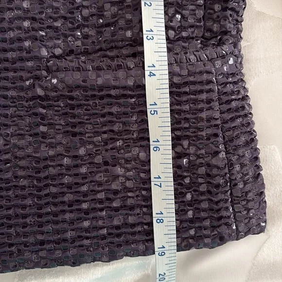NWOT Carlisle Textured Dark Purple Lined Blazer. Decorative Buttons. Size 6 - Picture 14 of 14
